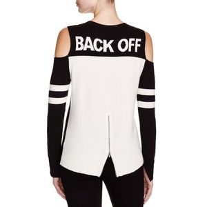 Pam & Gela Black and White Crew Neck Sweater